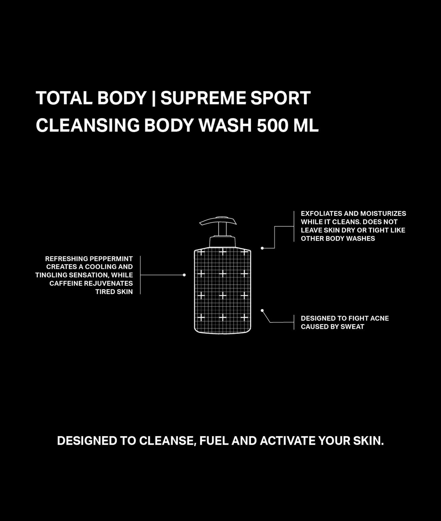 SUPREME SPORT CLEANSING BODY WASH