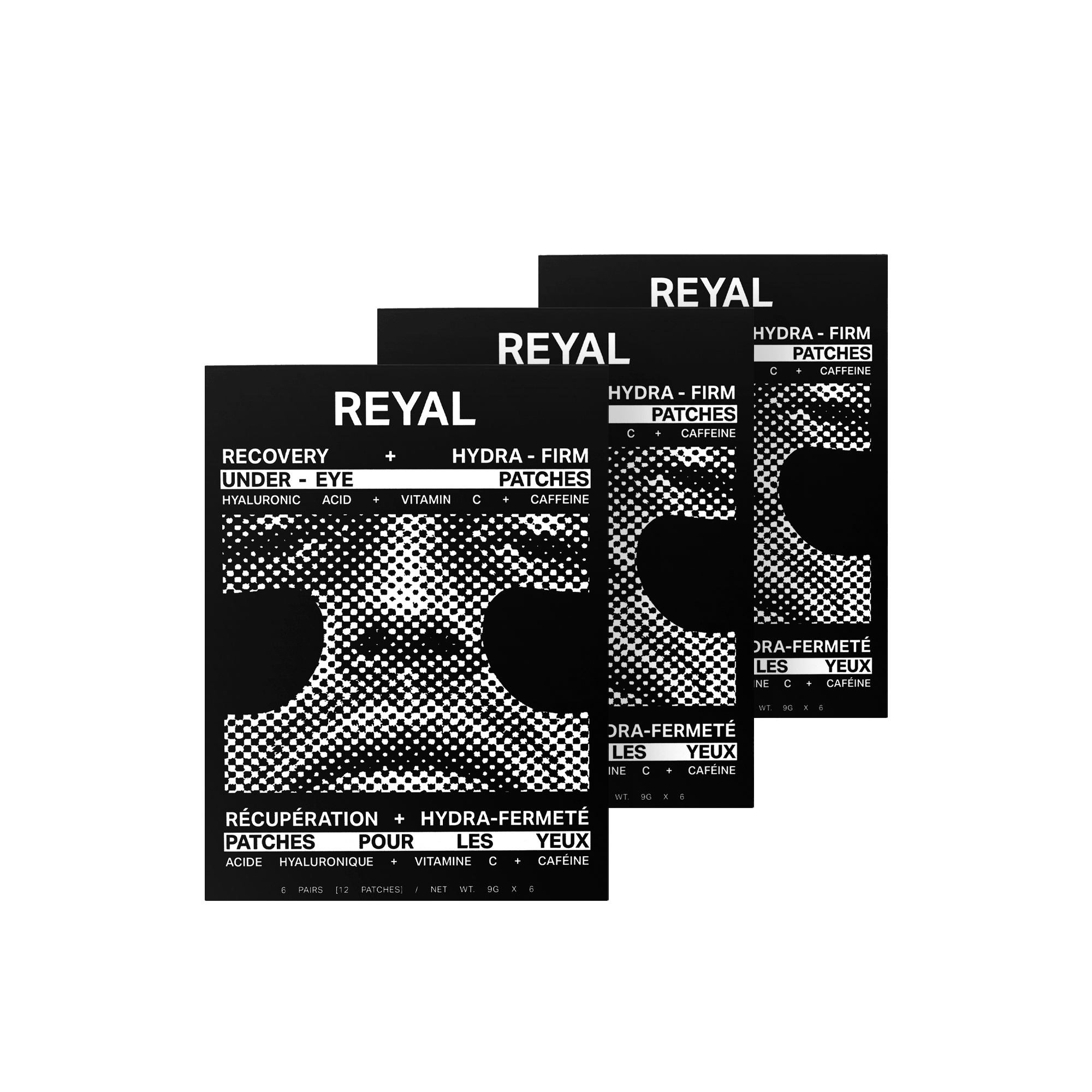 THE FACE CARE ROUTINE recovery eye patches for smoother, energized skin in a stylish, modern package.