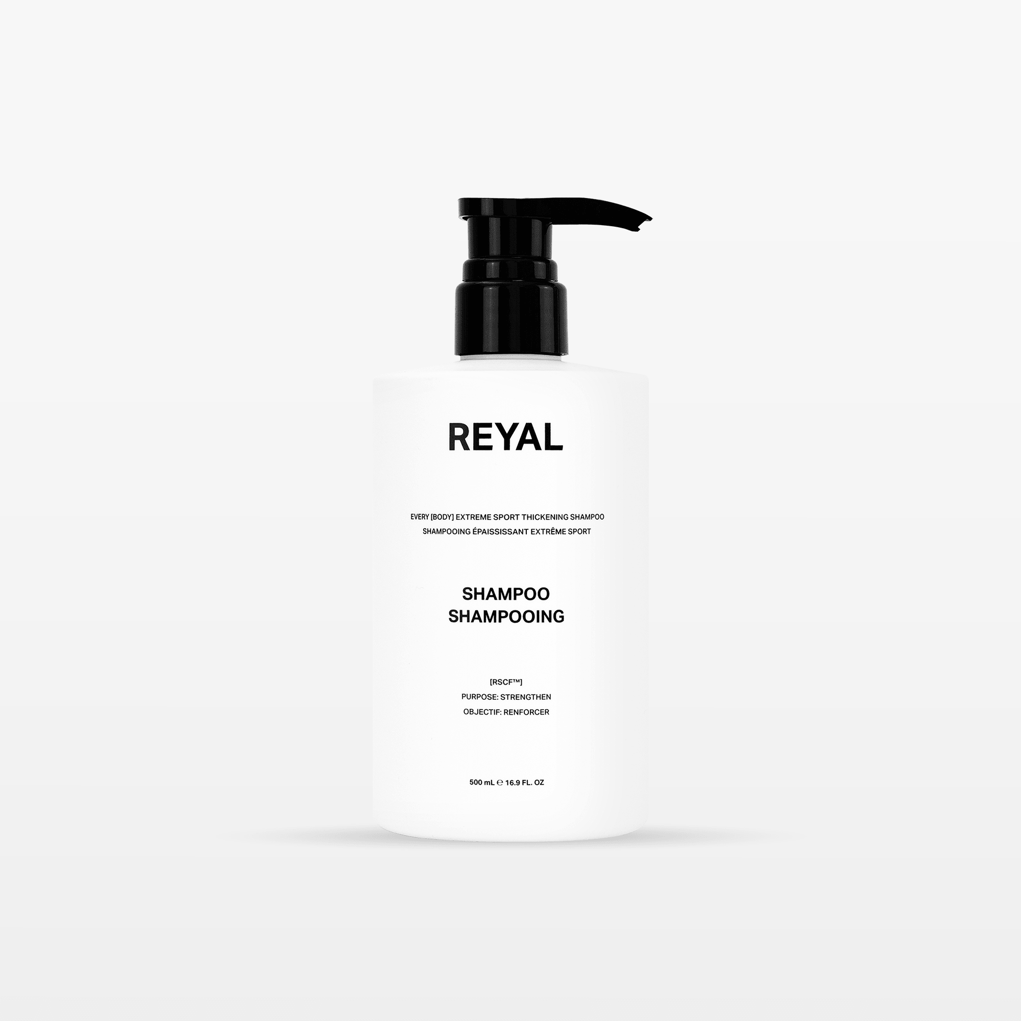 THE SHOWER ROUTINE - REYAL Deep Bodyfat Sport Thickening Shampoo, 500ml, designed for refreshing and rejuvenating hair.